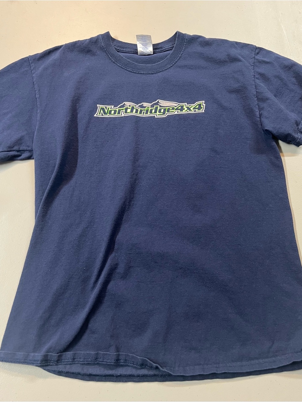 Northridge 4x4 Seattle Graphic T Shirt Men’s Large Navy Blue Gildan